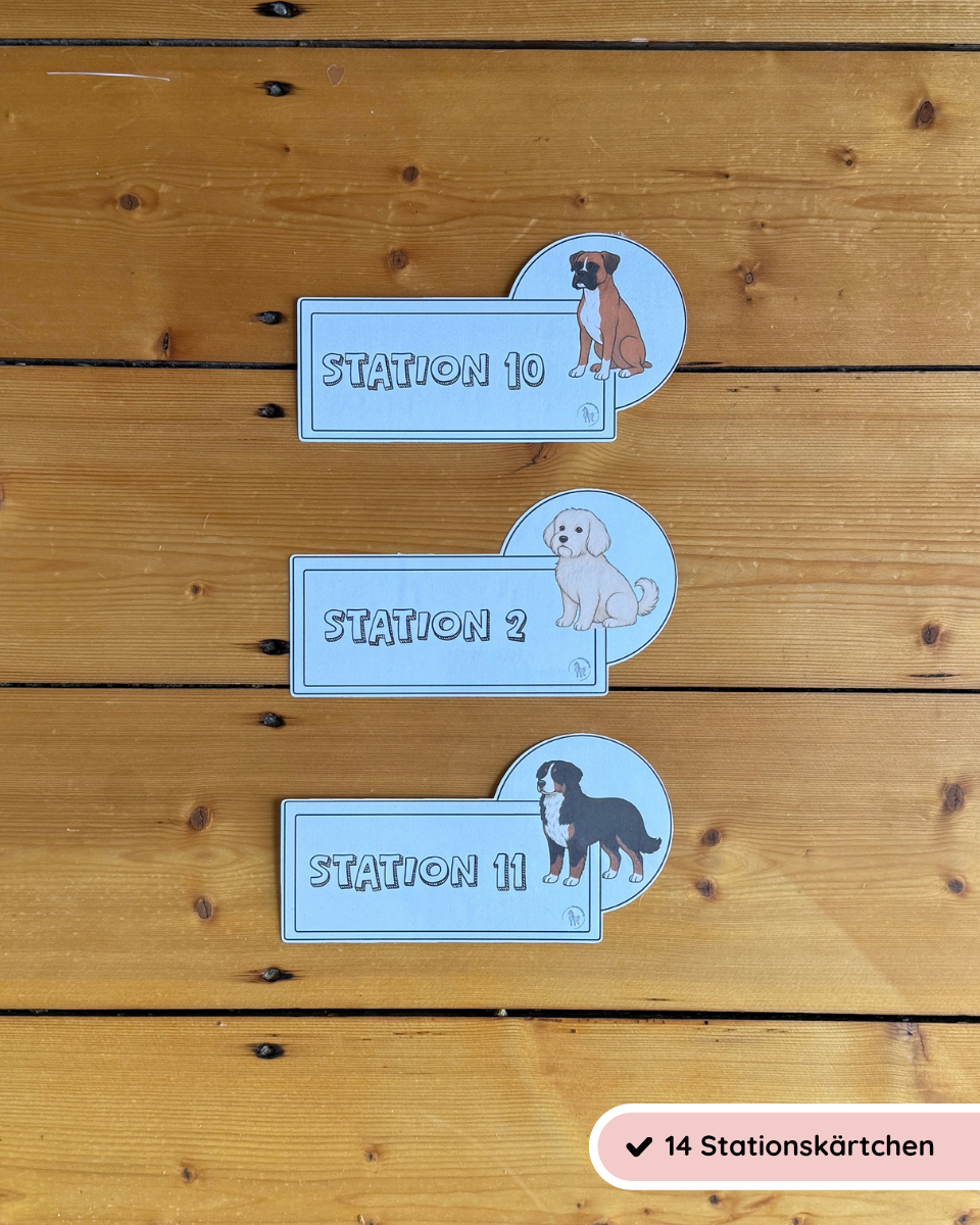 Stationskärtchen Hund