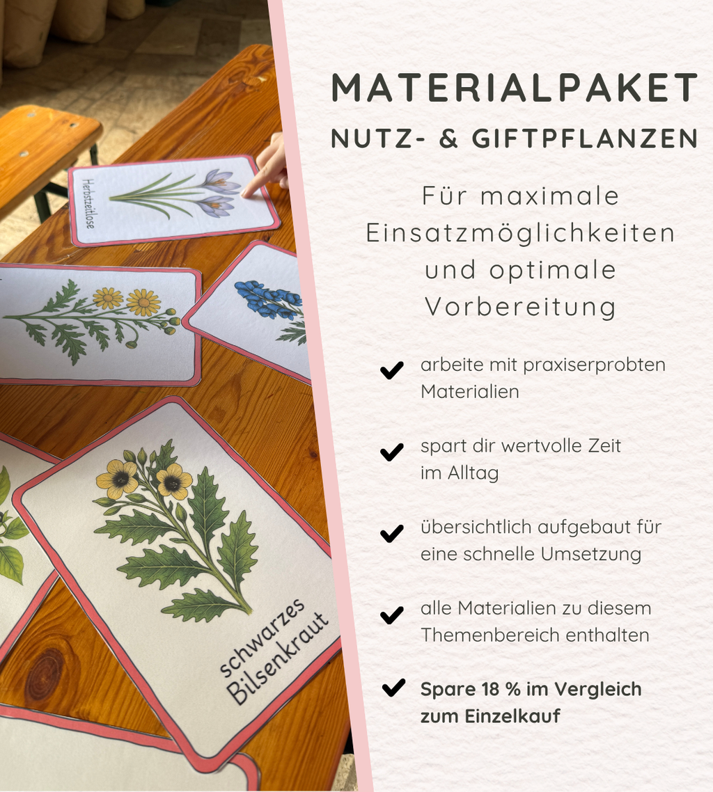 Materialpaket Nutz- und Giftpflamnzen