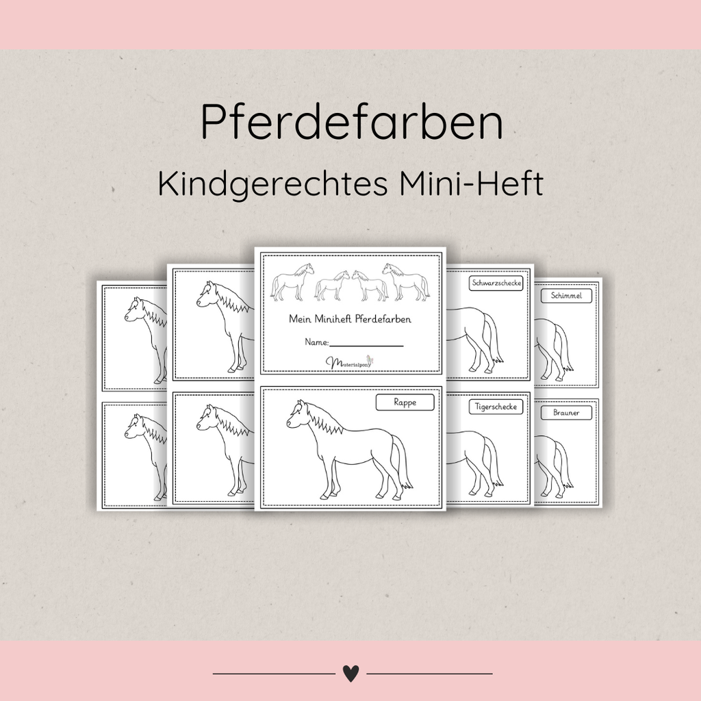 Miniheft Pferdefarben