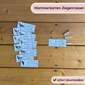 Klammerkarten Ziegenrassen