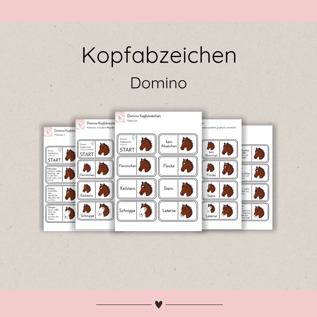 Lerndominos Kopfabzeichen