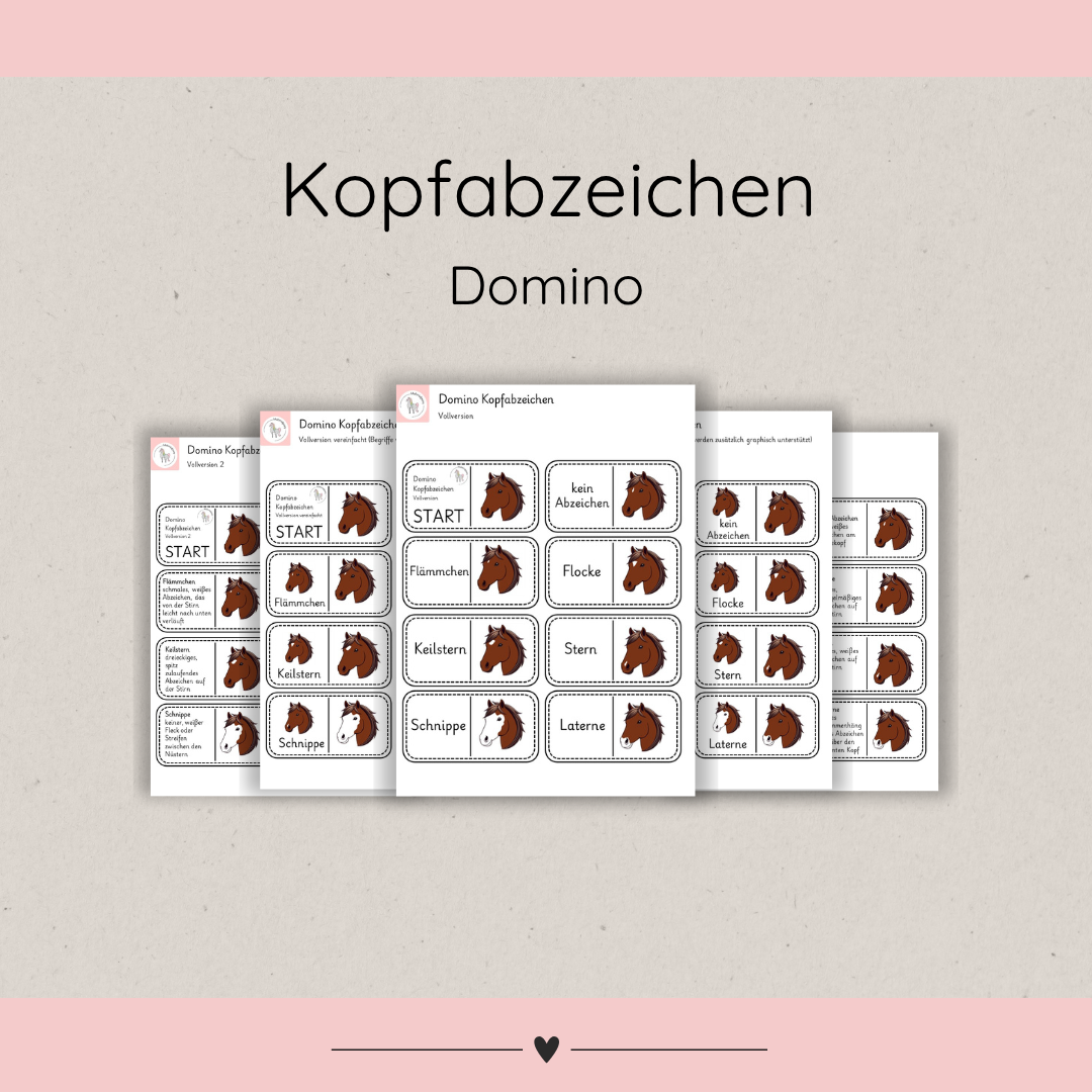 Lerndominos Kopfabzeichen