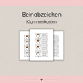 Klammerkarten Beinabzeichen