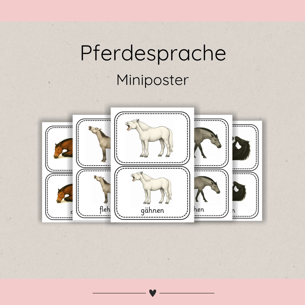 Miniposter Pferdesprache