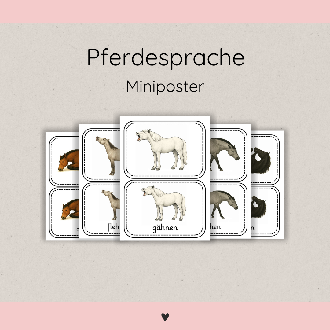 Miniposter Pferdesprache