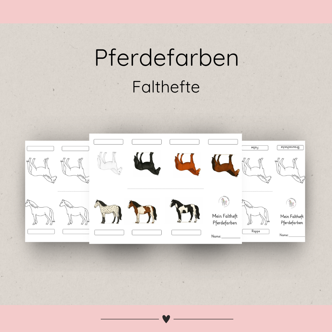 Falthefte Pferdefarben
