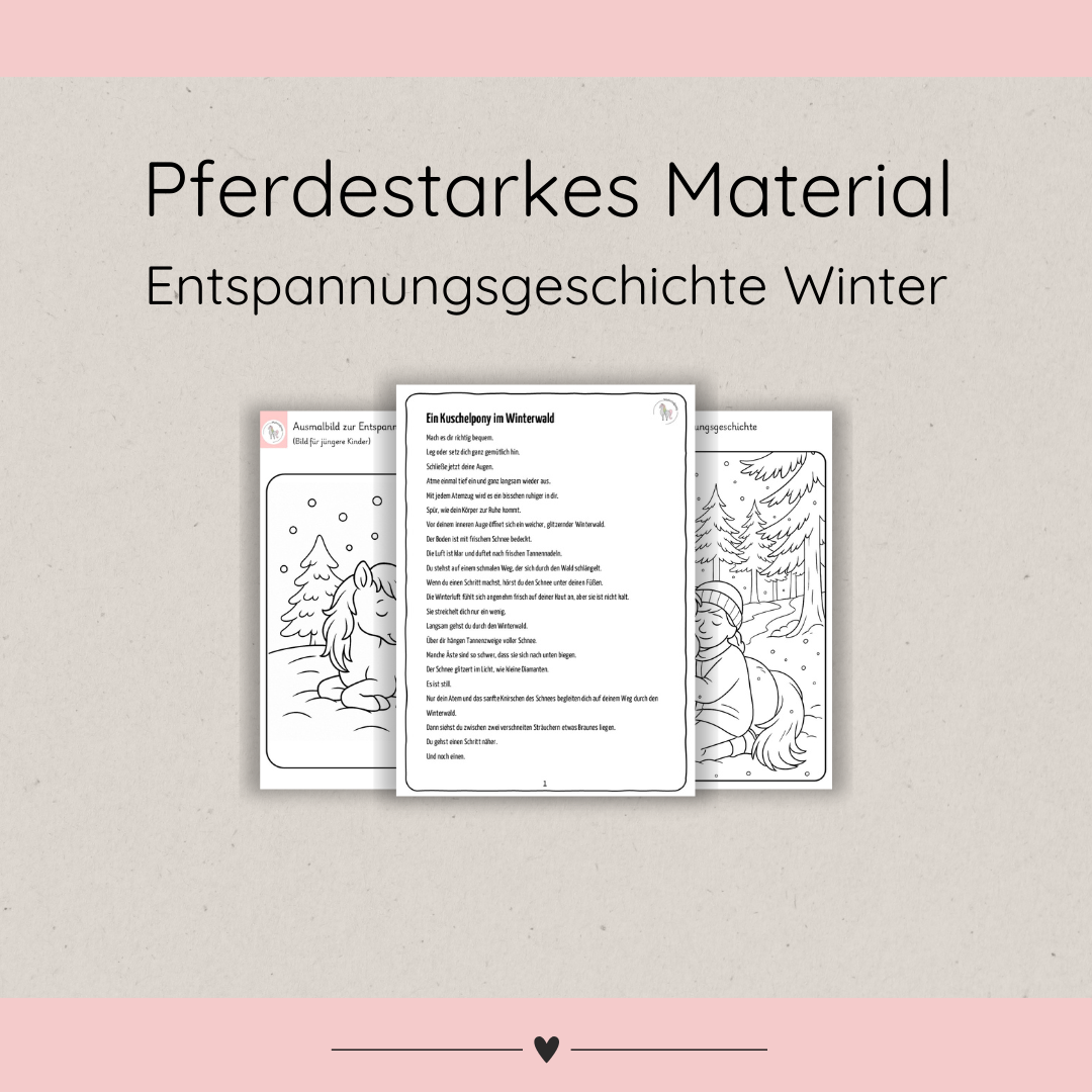 Pferdestarke Entspanungsgeschichte - Winter