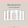 Zuordnungsspiele Beinabzeichen