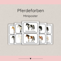 Miniposter Pferdefarben