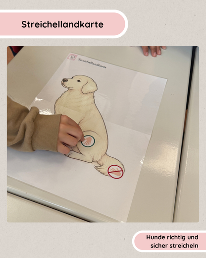 Streichellandkarte Hund | Streichelregeln, Poster & Arbeitsblätter