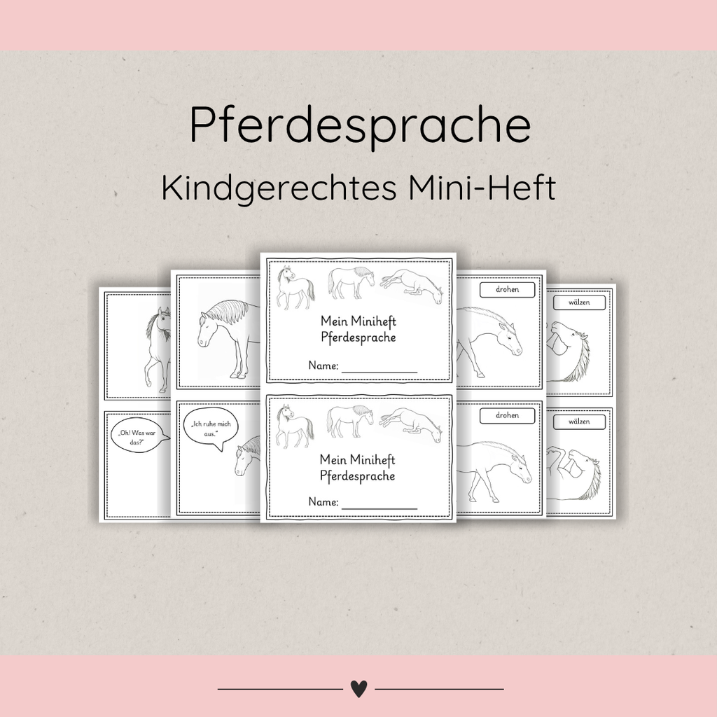 Miniheft Pferdesprache
