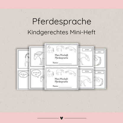 Miniheft Pferdesprache
