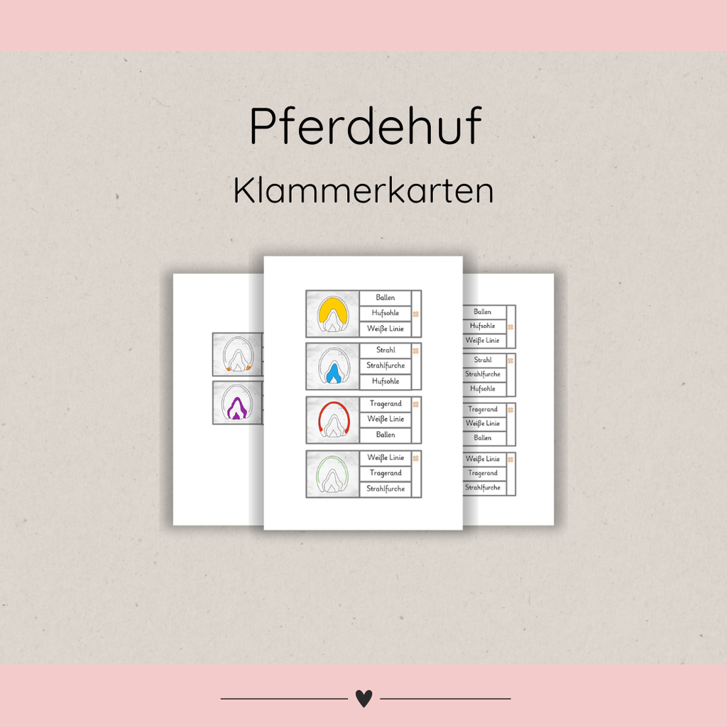 Klammerkarten Pferdehuf