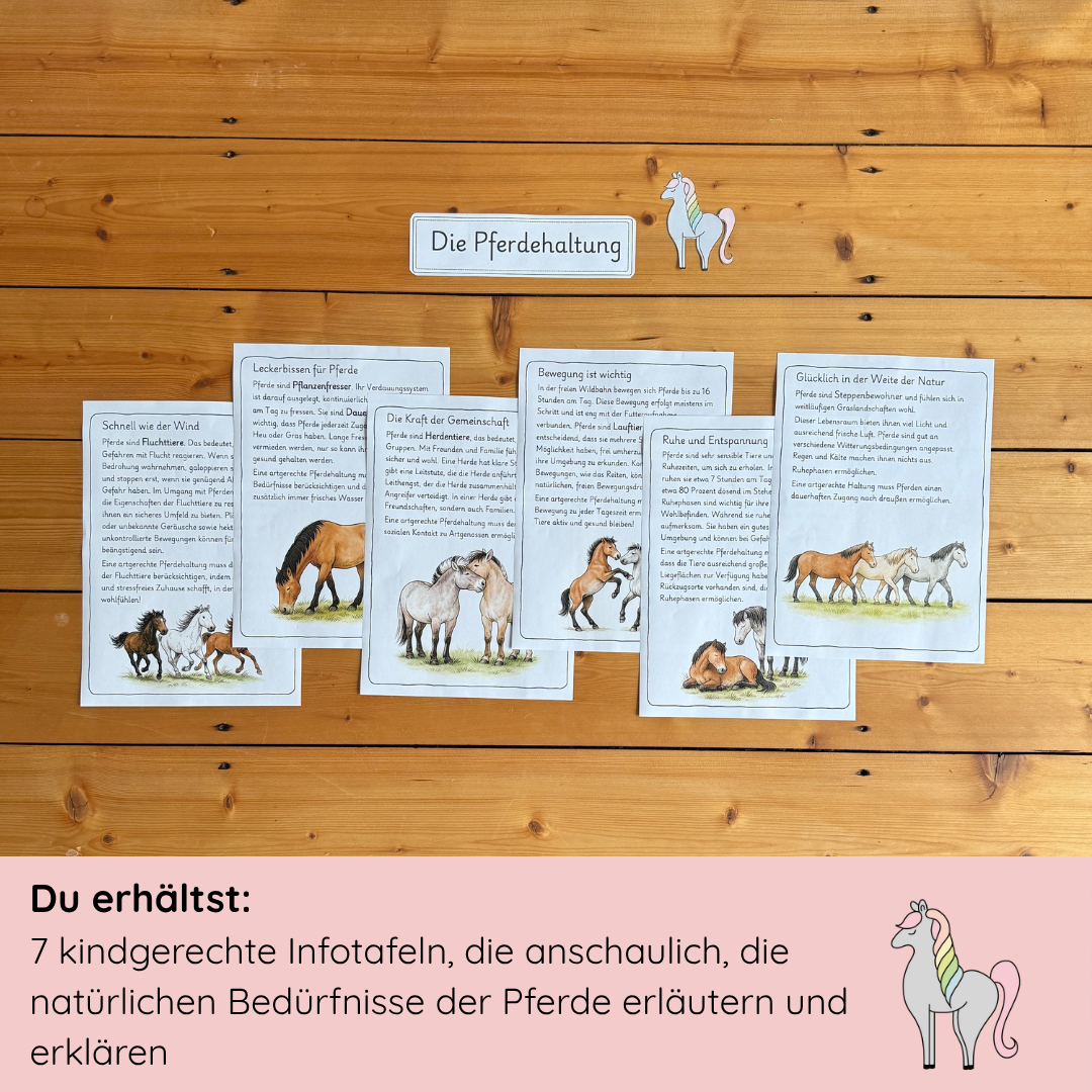 Infotafeln Bedürfnisse Haltung