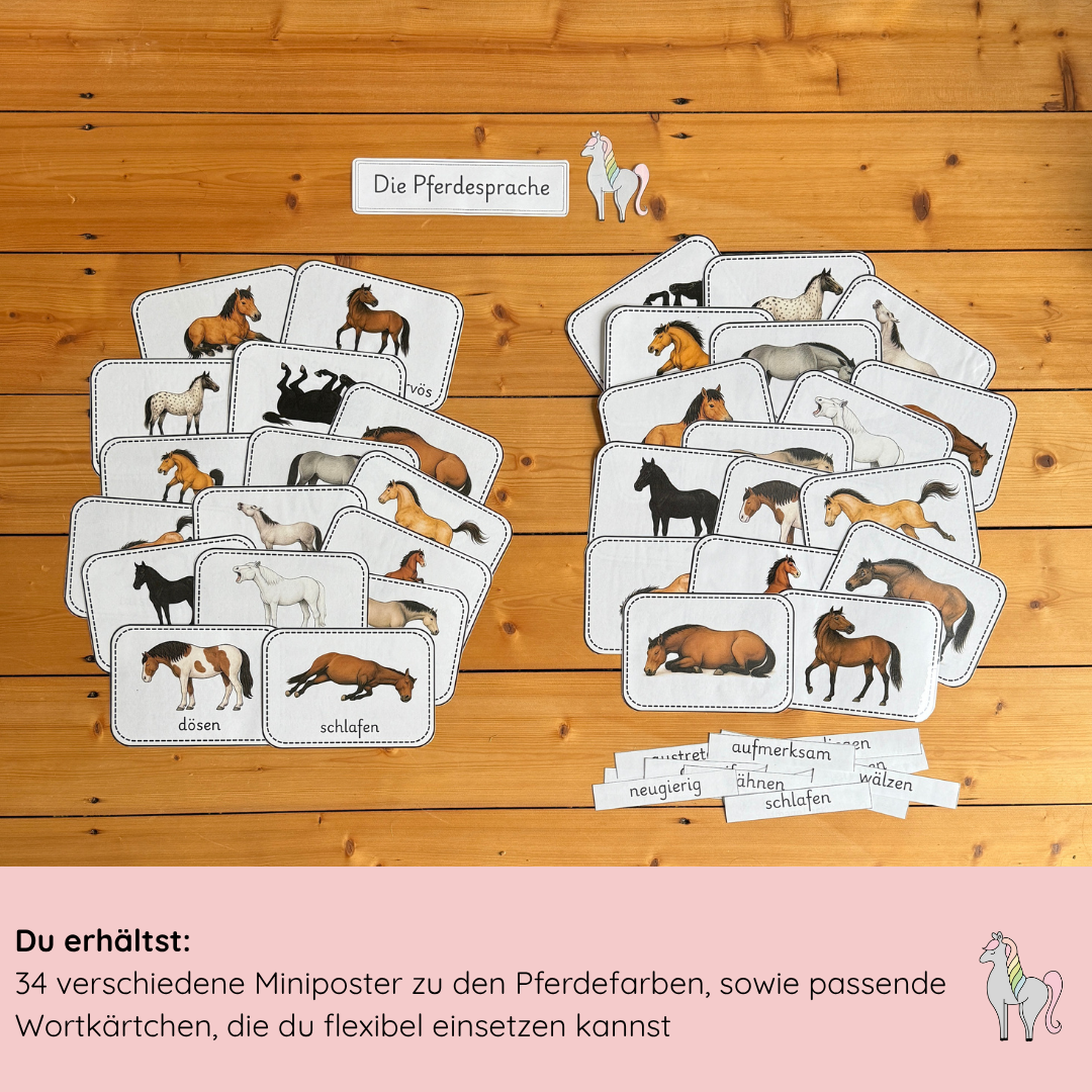 Miniposter Pferdesprache