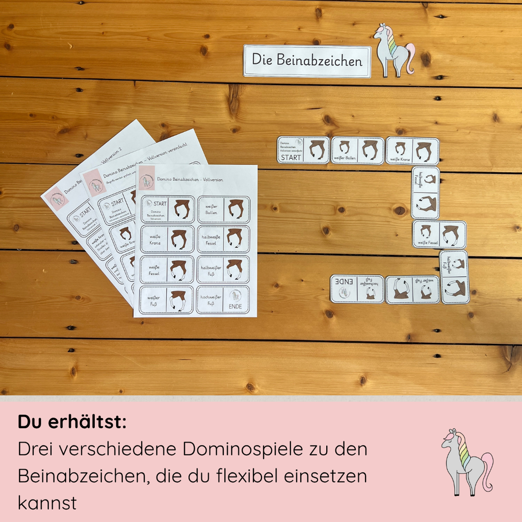 Lerndominos Beinabzeichen