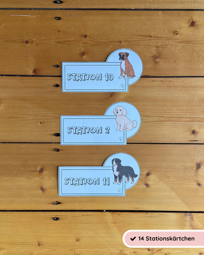 Stationskärtchen Hund