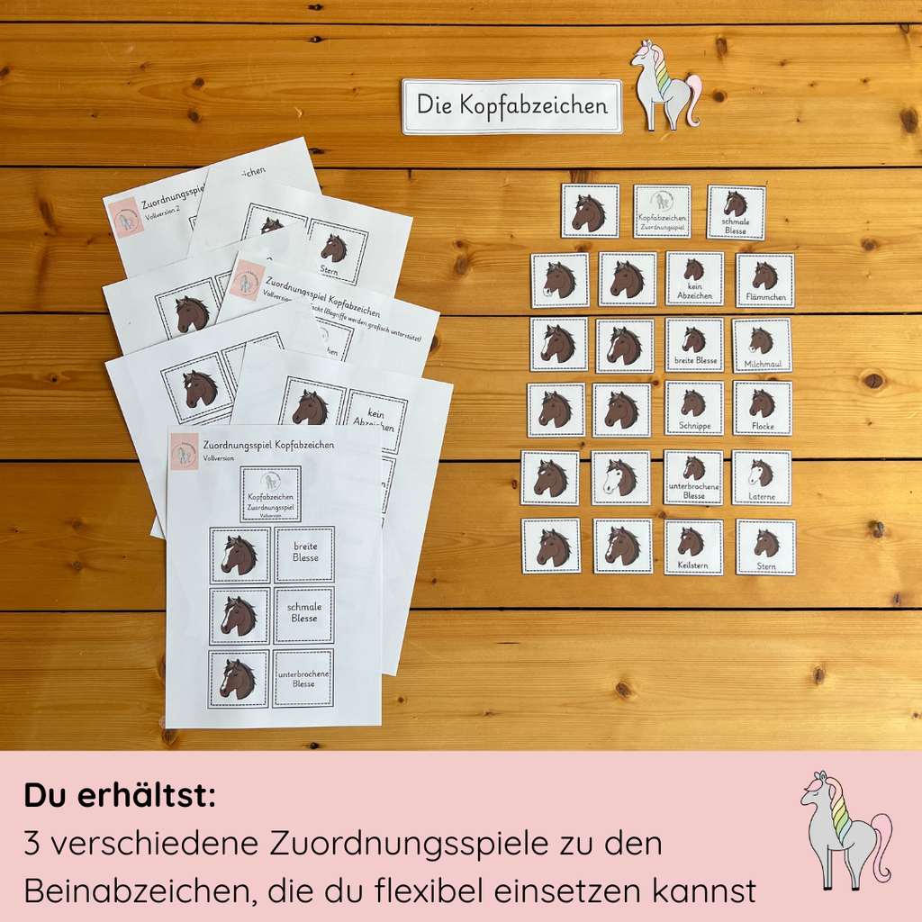 Zuordnungsspiele Kopfabzeichen