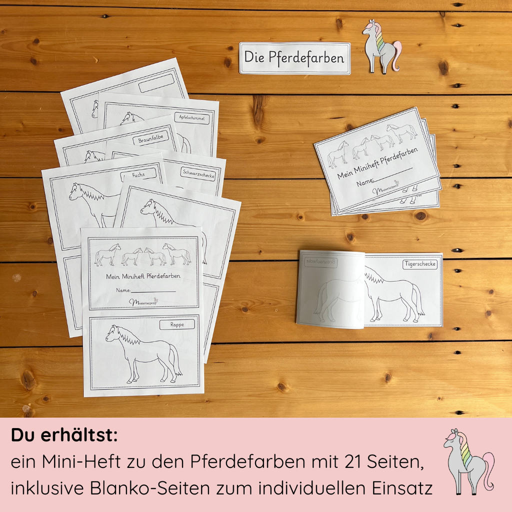 Miniheft Pferdefarben