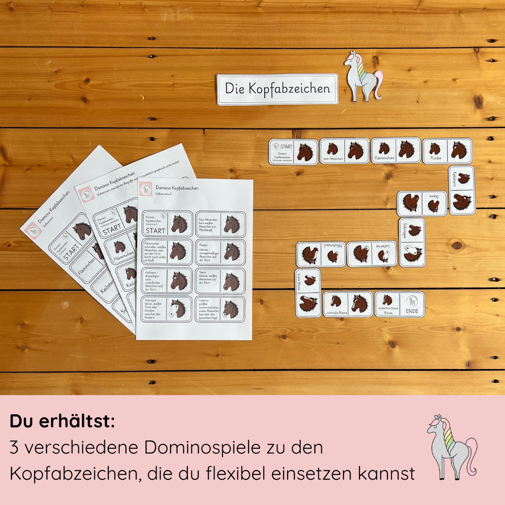 Lerndominos Kopfabzeichen