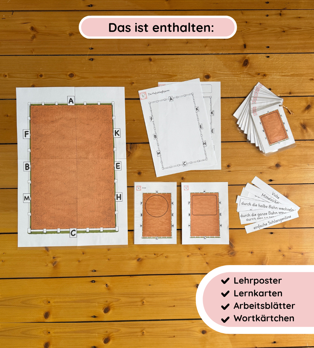 kindgerechtes Lernmaterial - Hufschlagfiguren spielerisch lernen