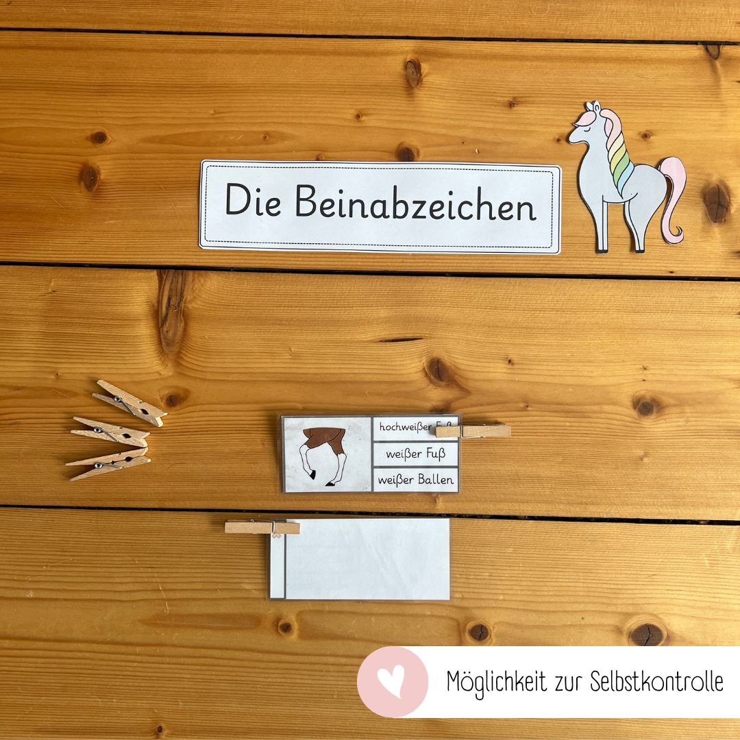 Klammerkarten Beinabzeichen
