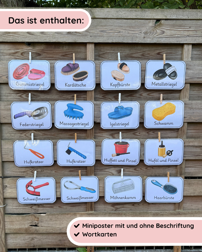 Mini-Poster Horse Care / Grooming Supplies