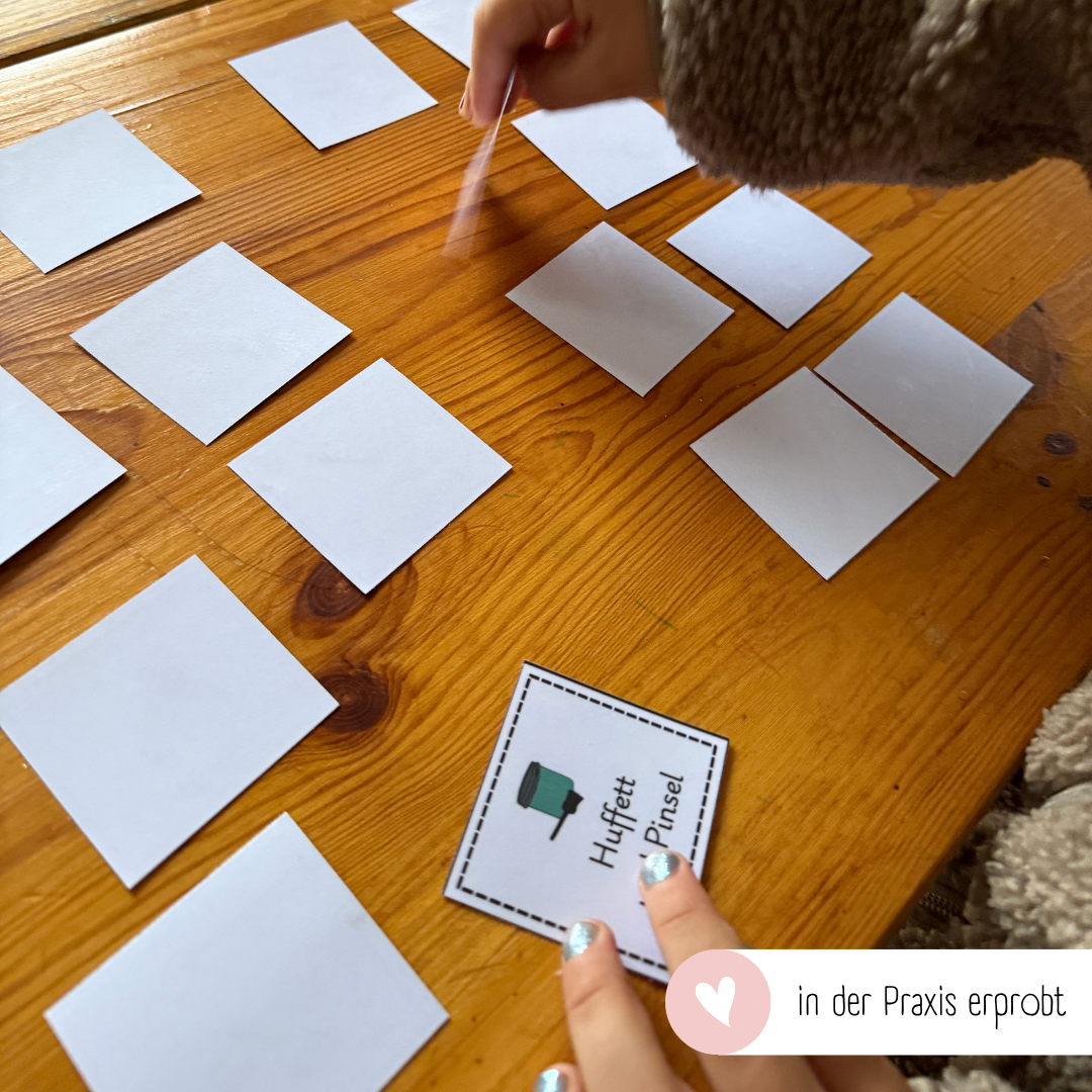 Zuordnungsspiele Pferdepflege / Putzsachen