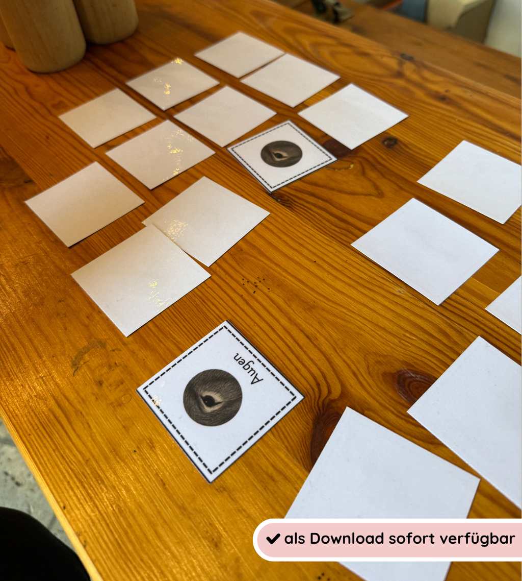 Zuordnungsspiel Eselkörper – Körperteile spielerisch festigen (Kopie)