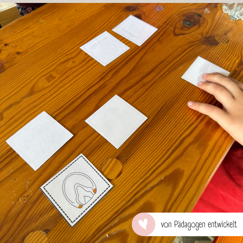 Zuordnungsspiel Pferdehuf