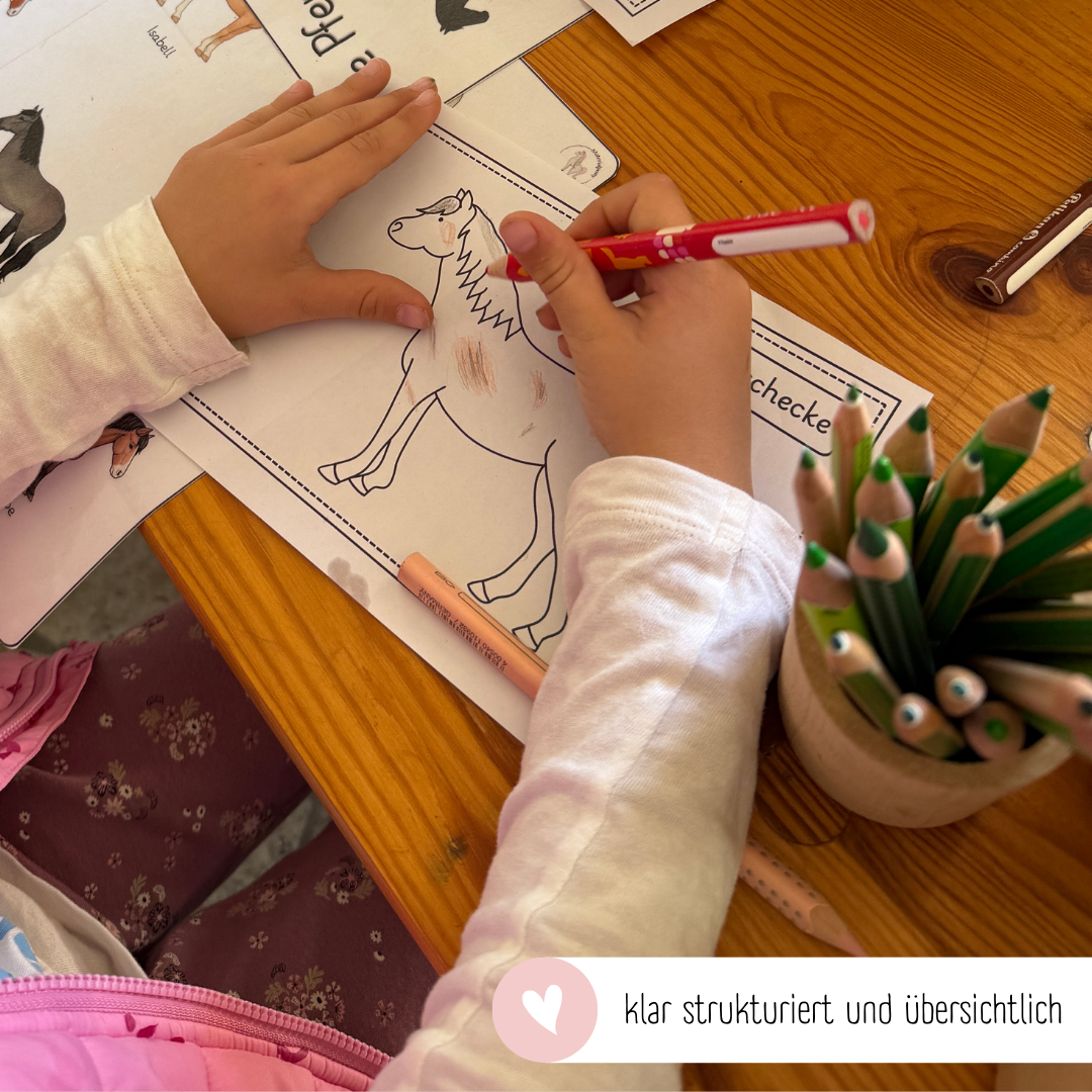 Miniheft Pferdefarben