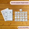 Zuordnungsspiel Ziegenrassen